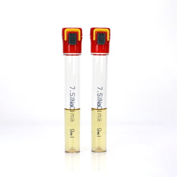 7.5% Sodium Chloride Broth Tube - 9ml for Staphylococcus aureus Cultivation