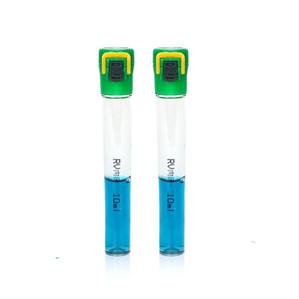 RV Broth (10ml) tubes for selective enrichment of Salmonella in food testing.