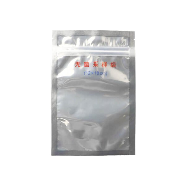 Sterile Sampling Bag (12cm x 18cm) designed for safe and contamination-free sample collection in laboratory settings